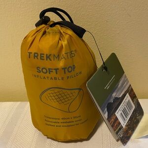 NWT Soft Top Inflatable Pillow - Mustard Yellow